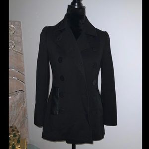 Bailey 44 Black Blazer Peacoat Jacket XS